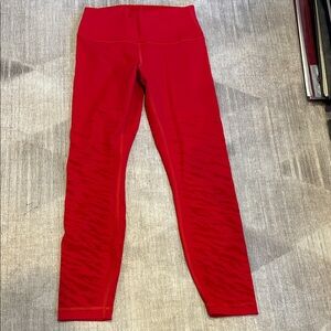 lululemon athletica Red Leggings